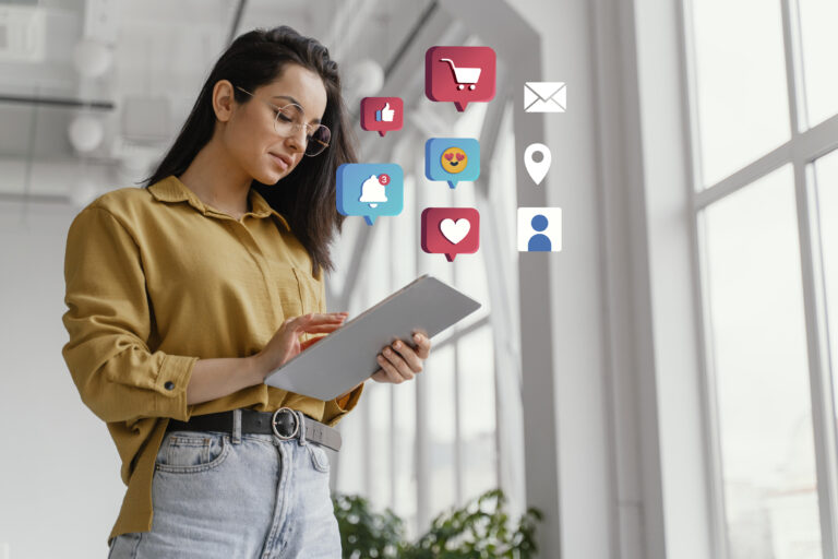 social media marketing concept marketing with applications